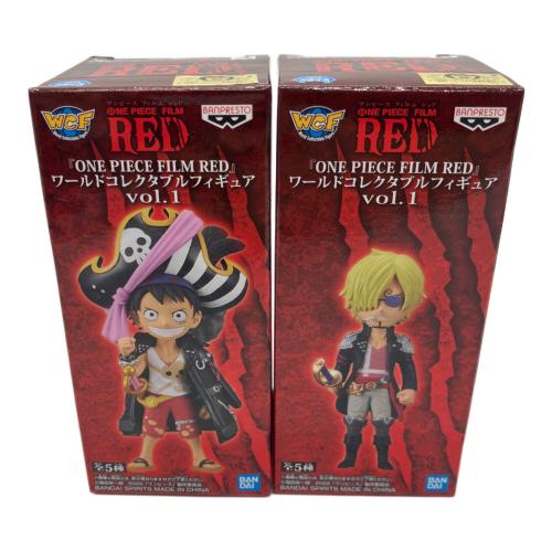 ONE PIECE (ワンピース) フィギュア フルコンプセット ONE PIECE FLIM RED ワールドコレクタブルフィギュア Vol.1