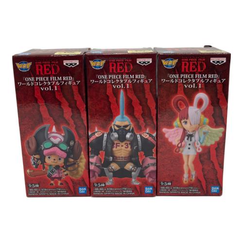 ONE PIECE (ワンピース) フィギュア フルコンプセット ONE PIECE FLIM RED ワールドコレクタブルフィギュア Vol.1