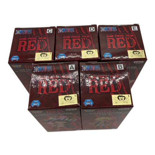 ONE PIECE (ワンピース) フィギュア フルコンプセット ONE PIECE FLIM RED ワールドコレクタブルフィギュア Vol.1