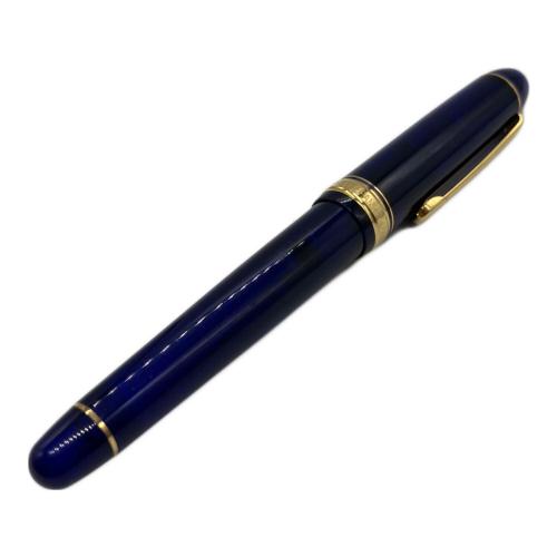 PLATINUM (プラチナ) 万年筆 ブルー×ゴールド ペン先14K刻印 3776
