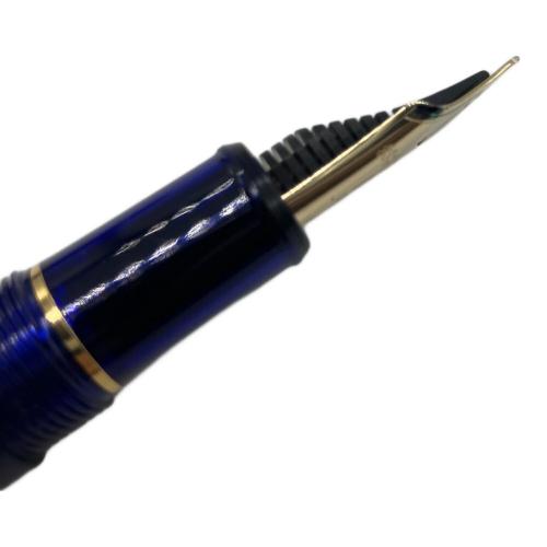 PLATINUM (プラチナ) 万年筆 ブルー×ゴールド ペン先14K刻印 3776