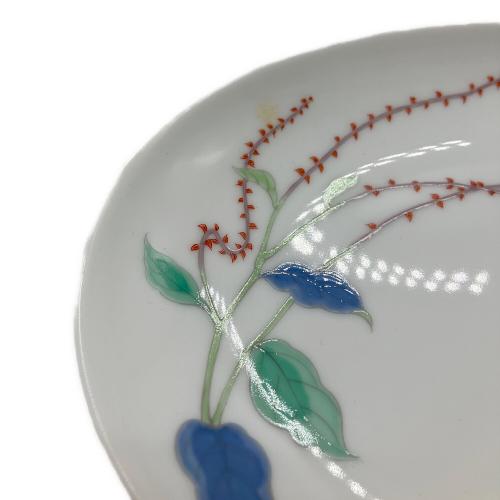 深川製磁 (フカガワセイジ) 楕円多用皿 水引草