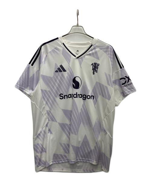 adidas (アディダス) マンチェスター・ユナイテッド 25/26 アウェイユニフォーム ホワイト×ラベンダー サイズ:4XL