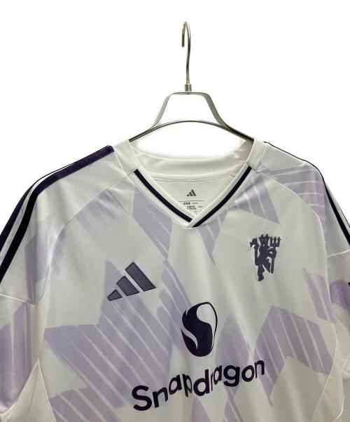 adidas (アディダス) マンチェスター・ユナイテッド 25/26 アウェイユニフォーム ホワイト×ラベンダー サイズ:4XL