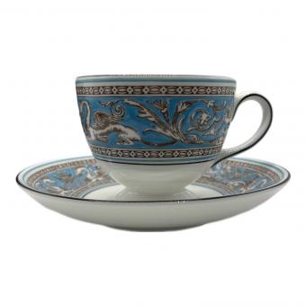 Wedgwood (ウェッジウッド) カップ&ソーサー フロレンティーン・ターコイズ