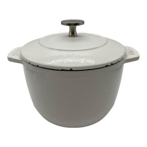 Staub (ストウブ) 両手鍋 16 ホワイト