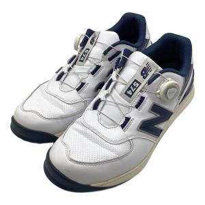 NEW BALANCE (ニューバランス) ゴルフシューズ UGBS574J SL BOA メンズ SIZE 27cm ホワイト×ネイビー