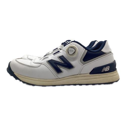 NEW BALANCE (ニューバランス) ゴルフシューズ UGBS574J SL BOA メンズ SIZE 27cm ホワイト×ネイビー