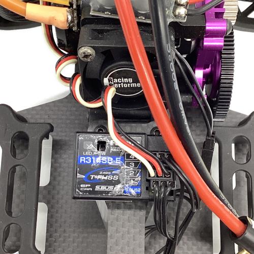 ラジコン ステアリングジャイロ（DP-302）、モーター（10BL120）&（ DX1 Type-R）、受信機（R314SB-E）、サーボ（SP-03DR） 、バッテリーステーがショートLi-po用@