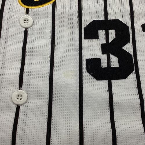 阪神タイガース (ハンシンタイガース) 掛布ファーム監督 ＃31 応援グッズ ホワイト×ブラック×イエロー　輝流ライン