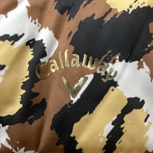 Callaway (キャロウェイ) ゴルフウェア(トップス) C22215203 フルジップ中綿ブルゾン レディース SIZE M ベージュ×ホワイト