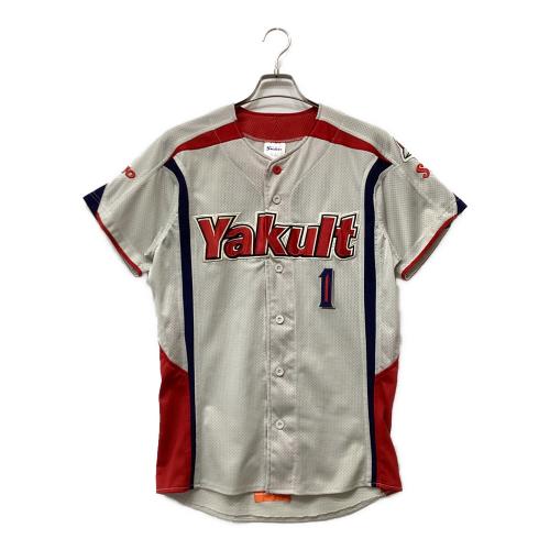 東京ヤクルトスワローズ (トウキョウヤクルトスワローズ) 野球ユニフォーム 1番 Beams ★ メンズ SIZE Free ホワイト×レッド