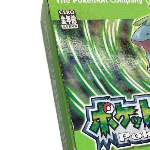 ポケットモンスター リーフグリーン ゲームボーイアドバンス用ソフト ワイヤレスアダプタ無し CERO A (全年齢対象)