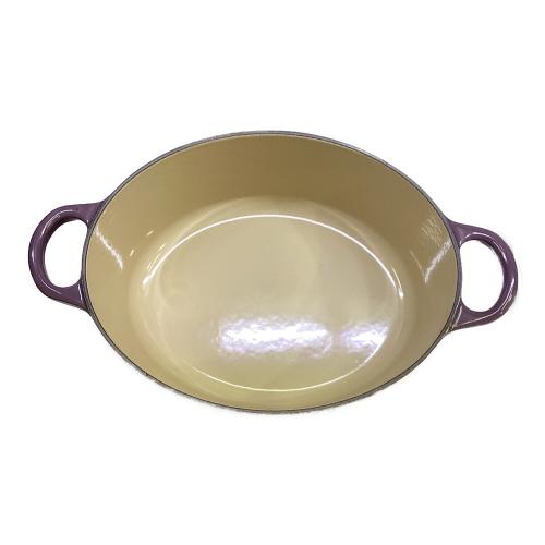 LE CREUSET (ルクルーゼ) 両手鍋 25㎝ パープル ココット・オーバル