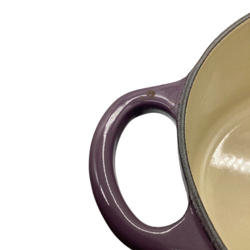 LE CREUSET (ルクルーゼ) 両手鍋 25㎝ パープル ココット・オーバル