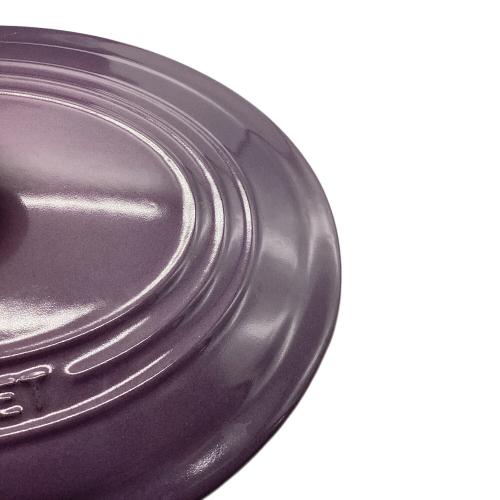 LE CREUSET (ルクルーゼ) 両手鍋 25㎝ パープル ココット・オーバル