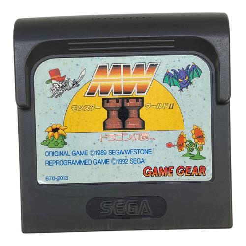 セガ モンスターワールドⅡ ゲームギア用ソフト -