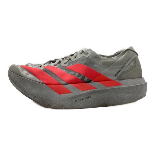 adidas (アディダス) ランニングシューズ JR7259 ADIZERO ADIOS PRO EVO 2 メンズ SIZE 28cm グレー×レッド