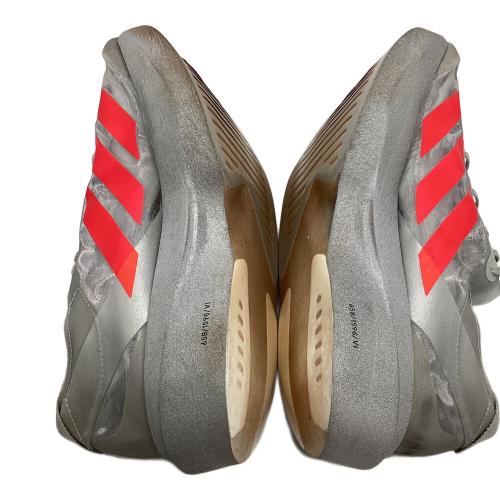 adidas (アディダス) ランニングシューズ JR7259 ADIZERO ADIOS PRO EVO 2 メンズ SIZE 28cm グレー×レッド