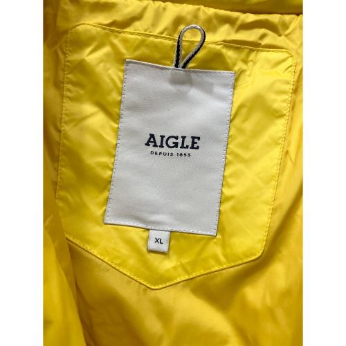 AIGLE (エーグル) 撥水マッタカダウンジャケット ZBHJ631 撥水 メンズ SIZE XL イエロー