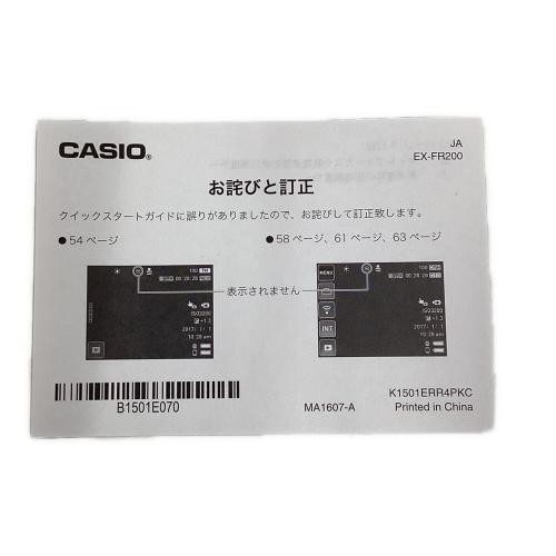 CASIO (カシオ) デジタルカメラ EX-FR200
