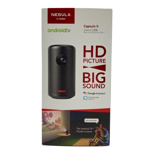 NEBULA by ANKER (ネブラバイアンカー) Android TV搭載モバイルプロジェクター  Capsule II D2421
