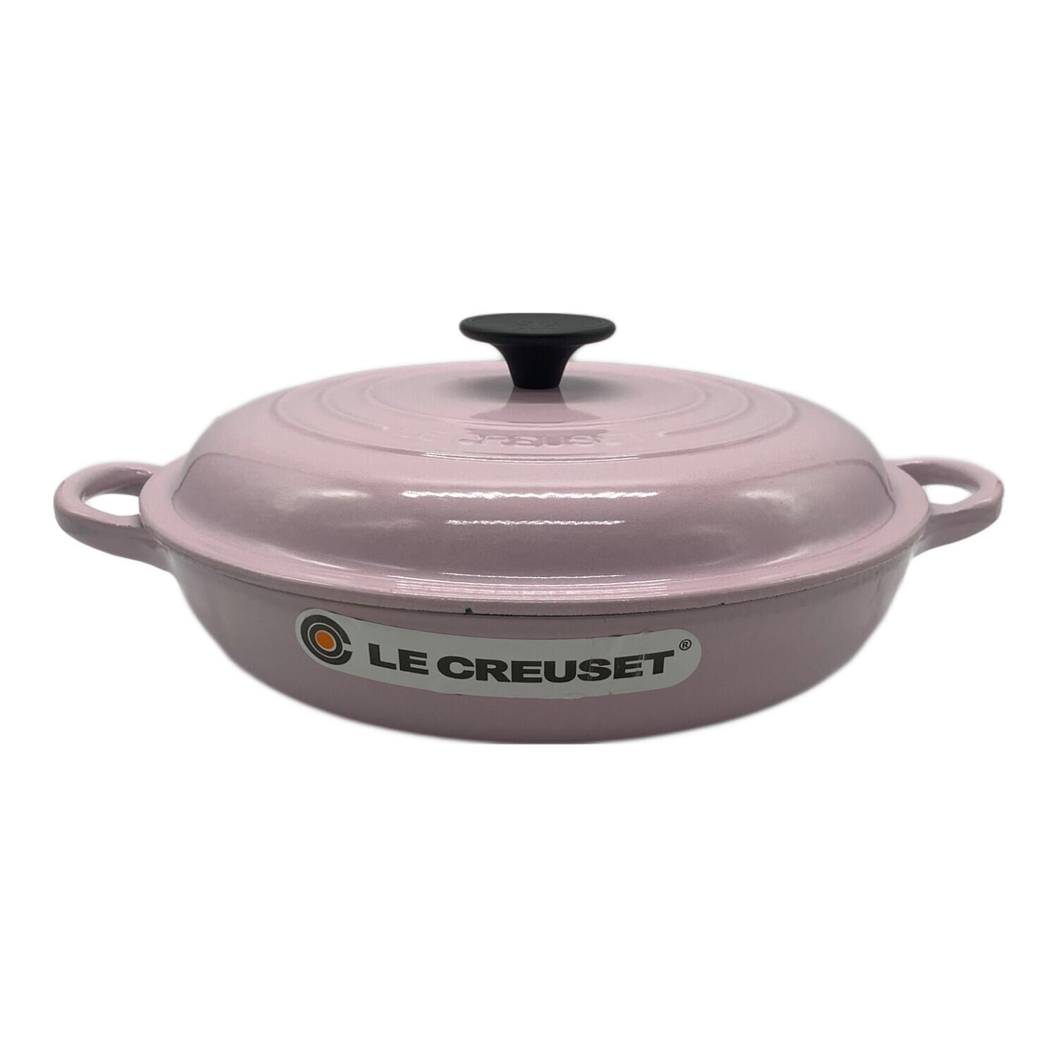 LE CREUSET (ルクルーゼ) 両手鍋 26cm ピンク｜トレファクONLINE