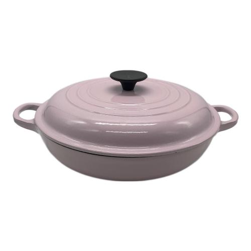 LE CREUSET (ルクルーゼ) 両手鍋 26cm ピンク｜トレファクONLINE