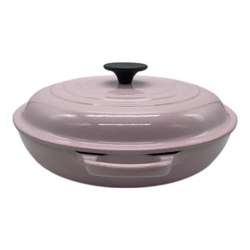 LE CREUSET (ルクルーゼ) 両手鍋 26cm ピンク｜トレファクONLINE
