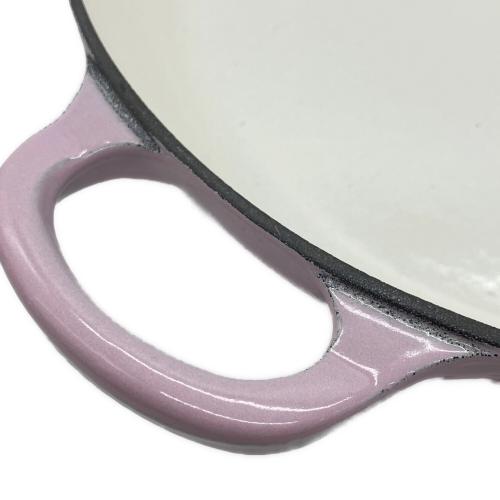 LE CREUSET (ルクルーゼ) 両手鍋 26cm ピンク