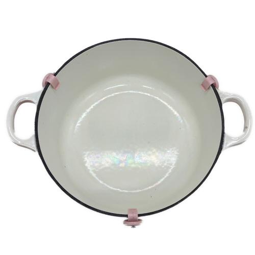 LE CREUSET (ルクルーゼ) 両手鍋 20cm ピンク ココット・ロンド