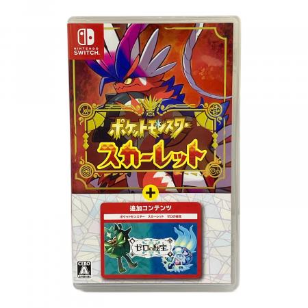 ポケットモンスター ソフトセット スカーレット他 ポケモン ポケットモンスター スカーレット+ゼロの秘宝 Nintendo