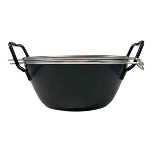 la base (ラバーゼ) 鉄揚げ鍋セット 22cm ブラック