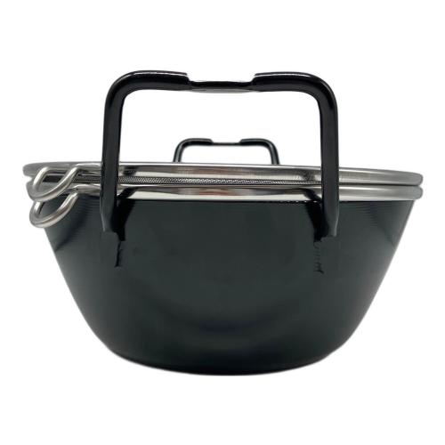 la base (ラバーゼ) 鉄揚げ鍋セット 22cm ブラック