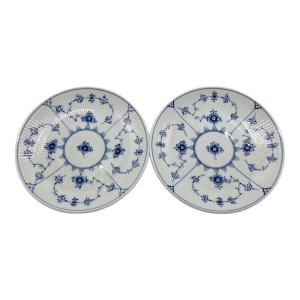 ROYAL COPENHAGEN (ロイヤル・コペンハーゲン) プレート 729刻印 約19cm ブルーフルーテッド・プレイン