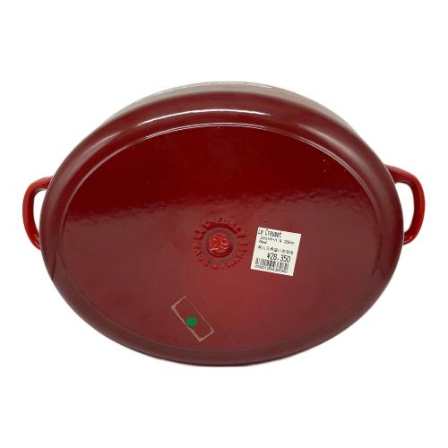 LE CREUSET (ルクルーゼ) 両手鍋 29cm レッド ココット・オーバル