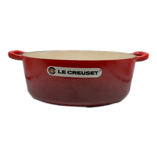 LE CREUSET (ルクルーゼ) 両手鍋 29cm レッド ココット・オーバル