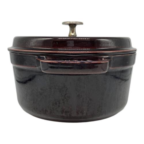 Staub (ストウブ) 両手鍋 22cm ダークブラウン