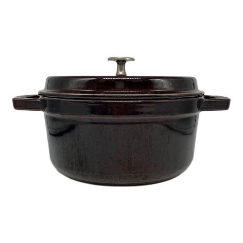 Staub (ストウブ) 両手鍋 22cm ダークブラウン
