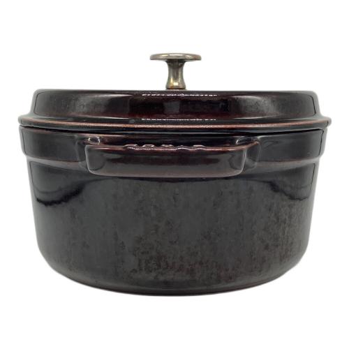 Staub (ストウブ) 両手鍋 22cm ダークブラウン