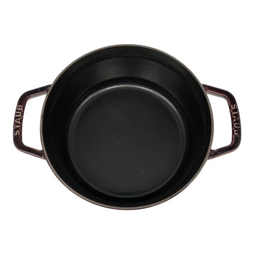 Staub (ストウブ) 両手鍋 22cm ダークブラウン