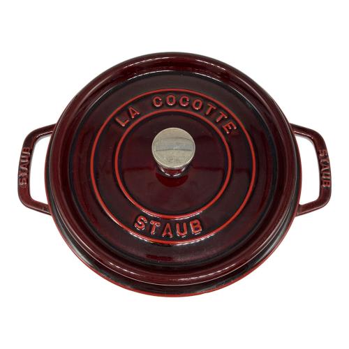 Staub (ストウブ) 両手鍋 24cm ダークブラウン ココットラウンド