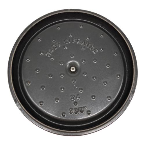 Staub (ストウブ) 両手鍋 24cm ダークブラウン ココットラウンド