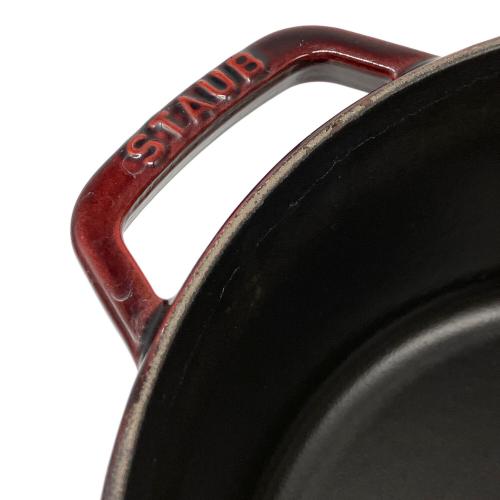 Staub (ストウブ) 両手鍋 24cm ダークブラウン ココットラウンド