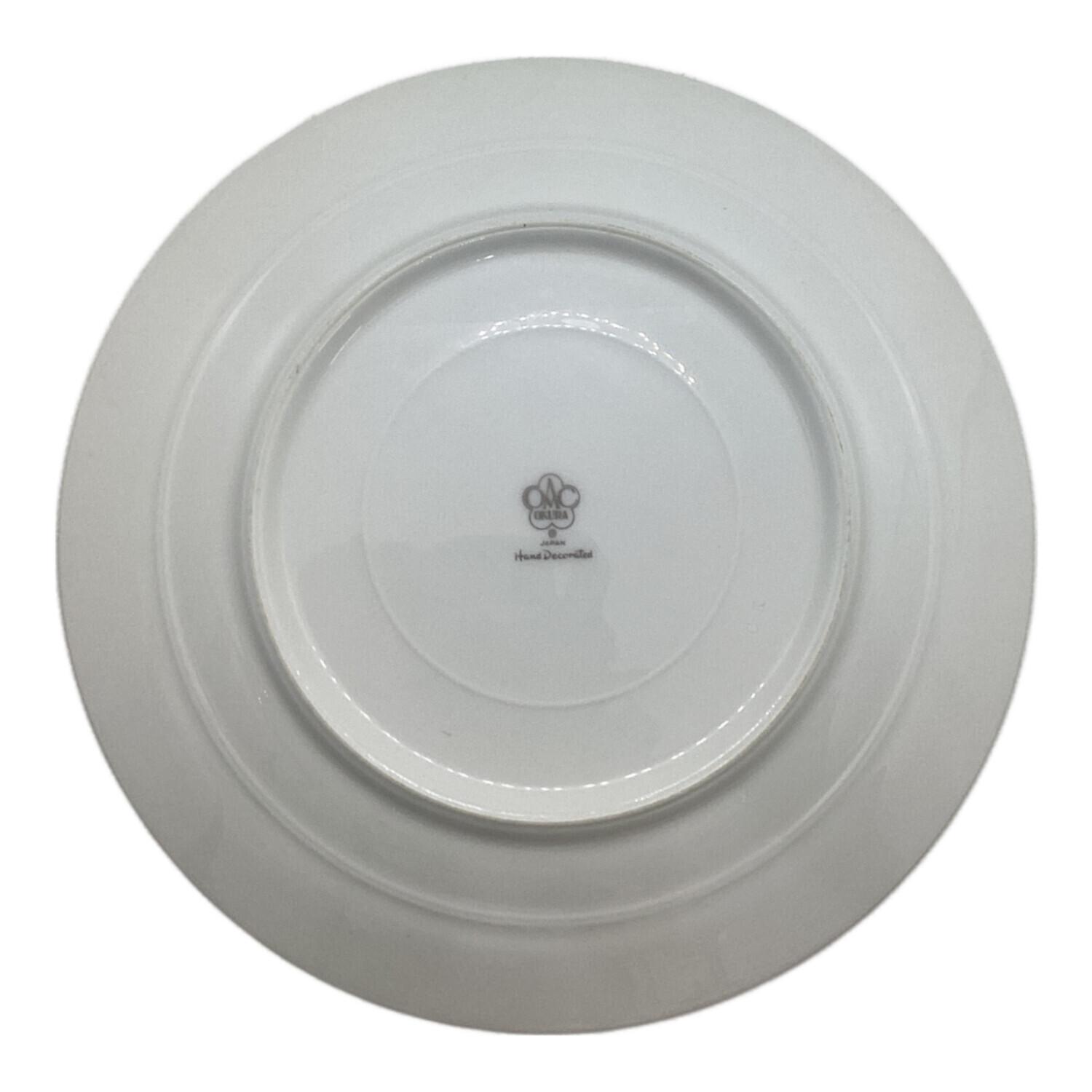 大倉陶園 (オオクラトウエン) プレート 金白金蝕ぶどう唐草