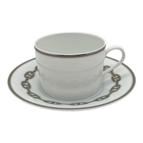 HERMES (エルメス) カップ&ソーサー シェーヌダンクル プラチナシルバー