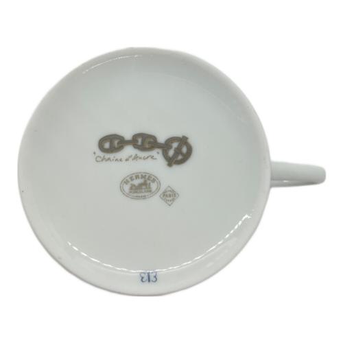 HERMES (エルメス) カップ&ソーサー シェーヌダンクル プラチナシルバー