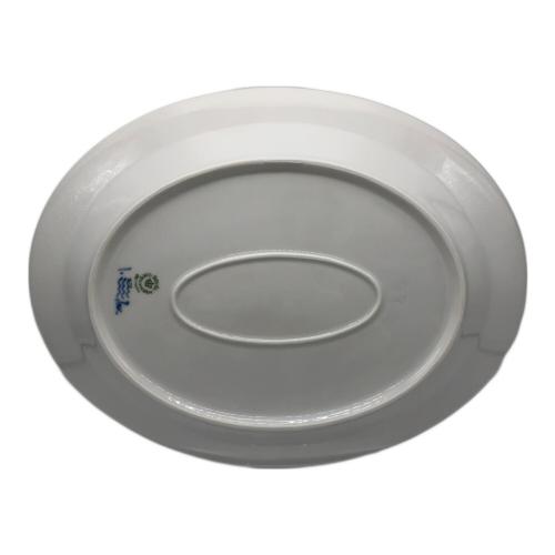 ROYAL COPENHAGEN (ロイヤル・コペンハーゲン) オーバルプレート 約30cm ブルーフルーテッド・プレイン