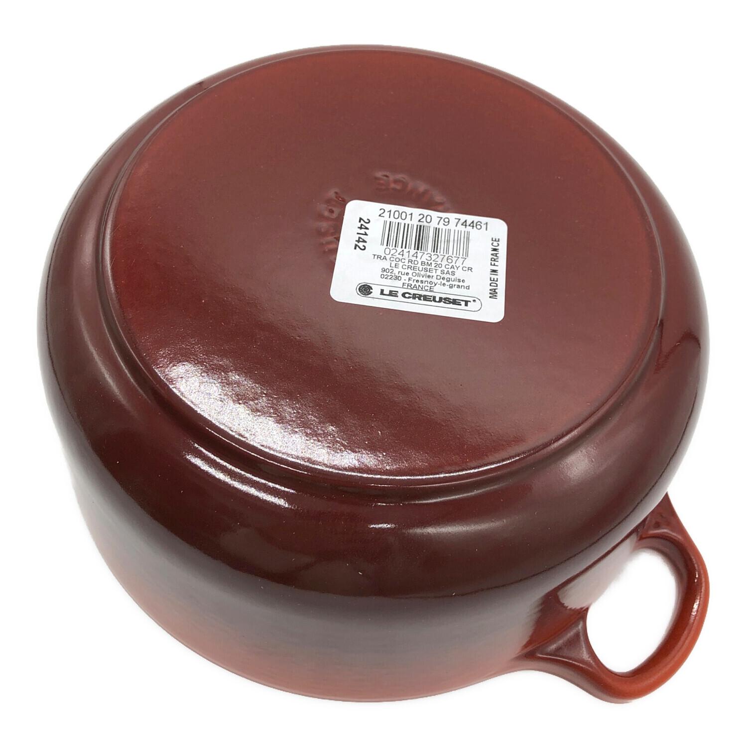 LE CREUSET (ルクルーゼ) 両手鍋 20cm カイエン ココット・ロンド