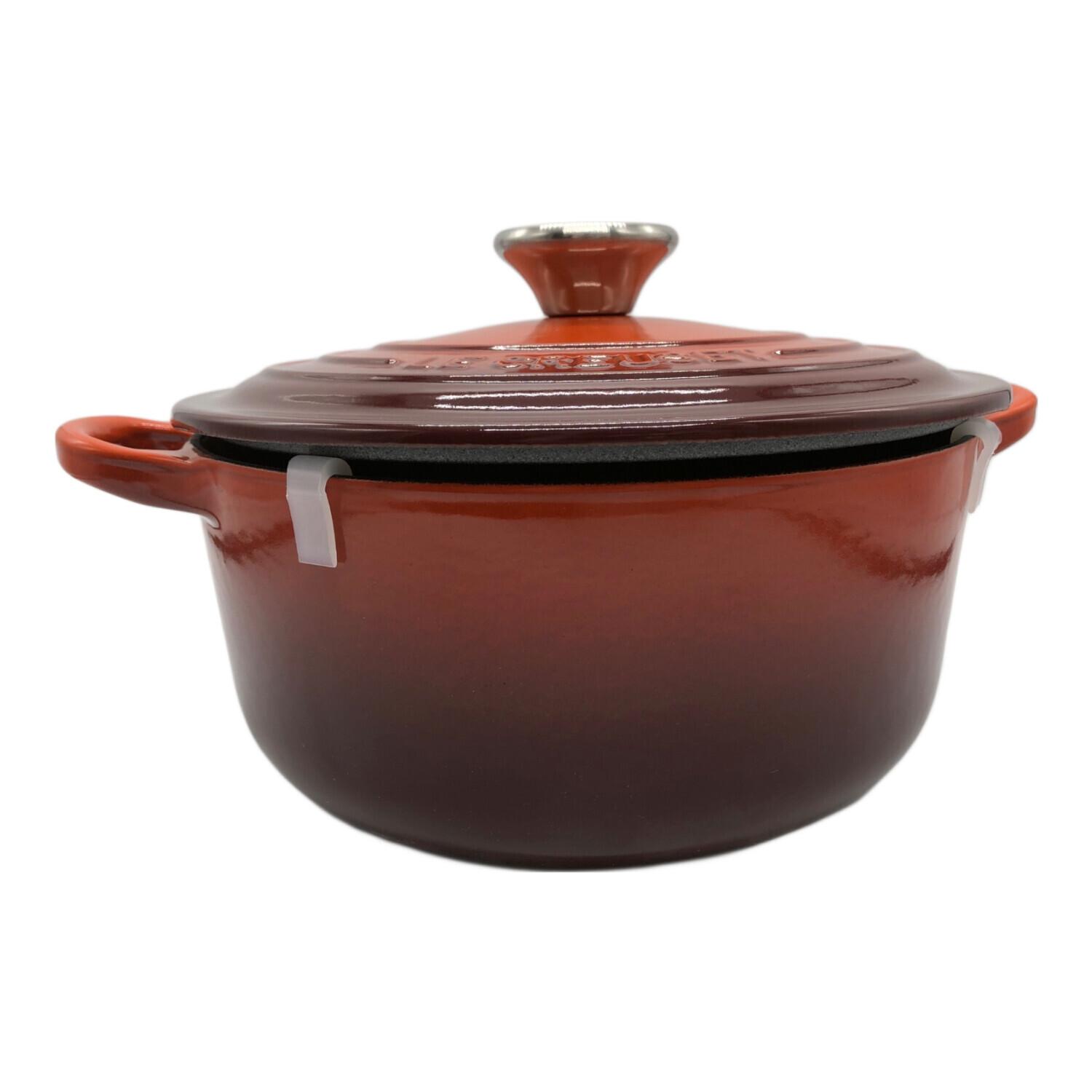 LE CREUSET (ルクルーゼ) 両手鍋 20cm カイエン ココット・ロンド